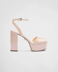 Mujer Prada SANDALIAS^Sandalias De Charol Con Plataforma
