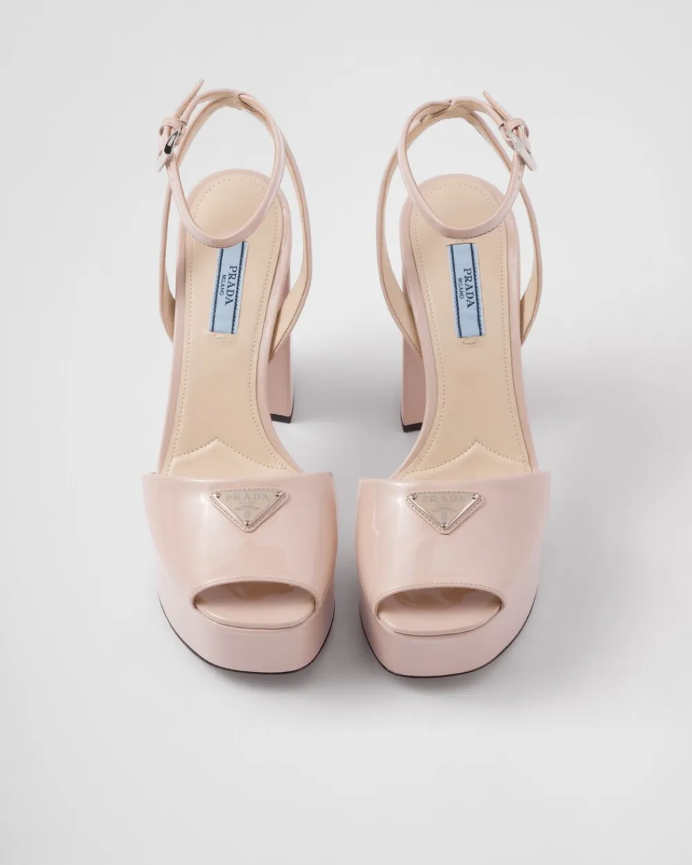 Mujer Prada SANDALIAS^Sandalias De Charol Con Plataforma
