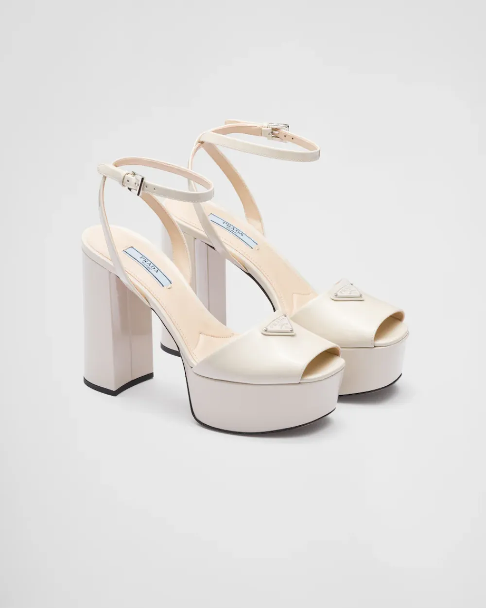 Mujer Prada SANDALIAS^Sandalias De Charol Con Plataforma