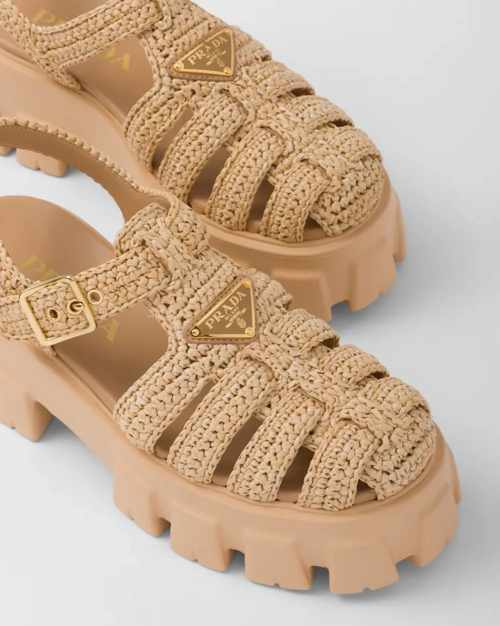 Mujer Prada SANDALIAS^Sandalias De Croché Monolith