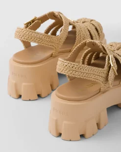 Mujer Prada SANDALIAS^Sandalias De Croché Monolith
