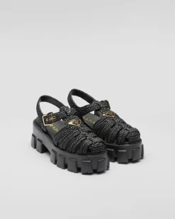 Mujer Prada SANDALIAS^Sandalias De Croché Monolith