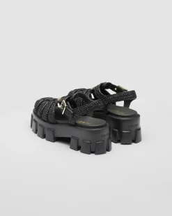 Mujer Prada SANDALIAS^Sandalias De Croché Monolith