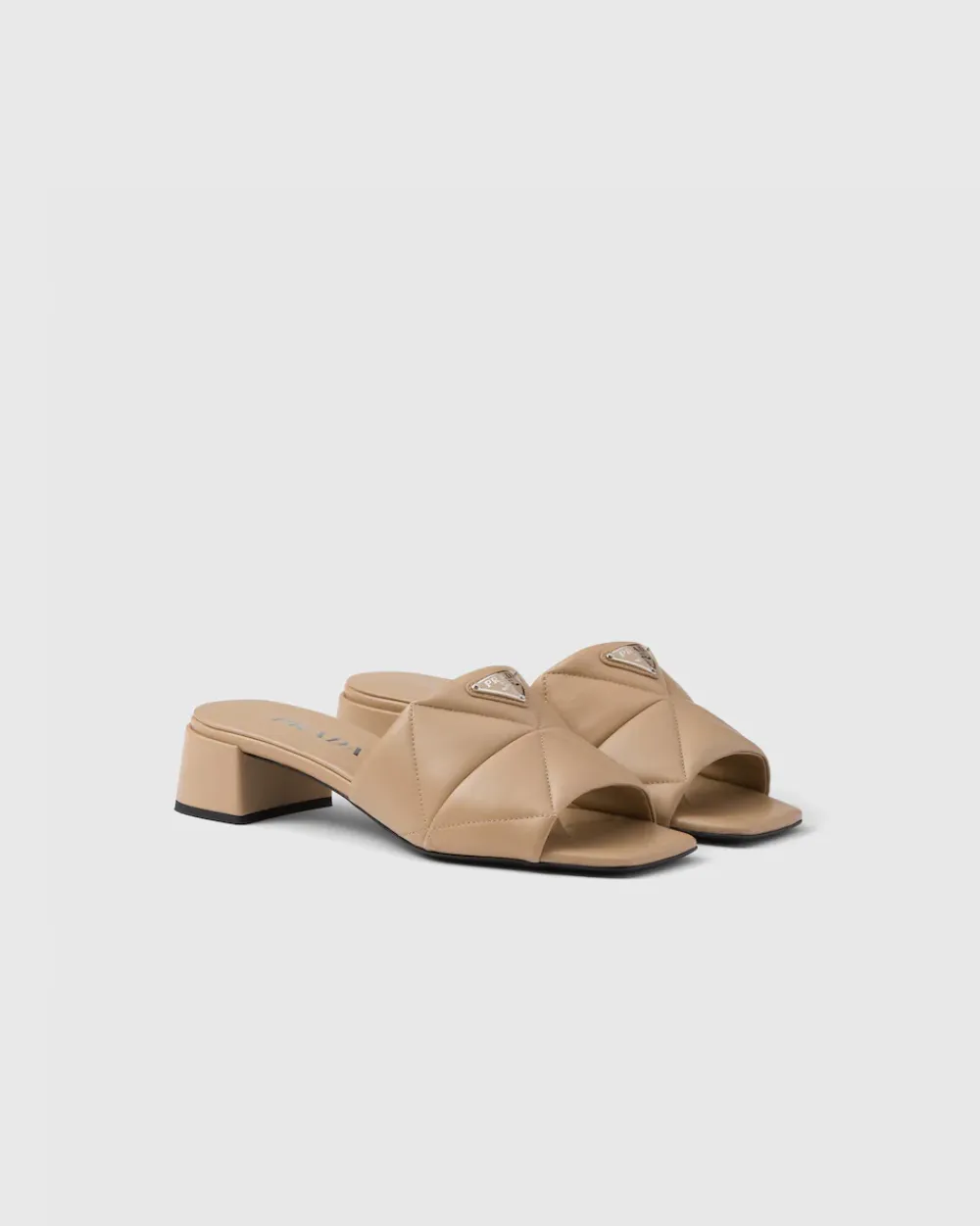 Mujer Prada PANTUFLAS Y CHINELAS^Sandalias De Napa Acolchada