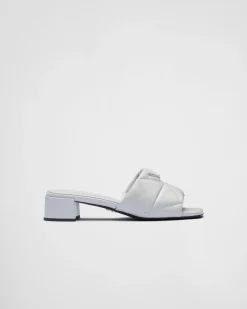 Mujer Prada PANTUFLAS Y CHINELAS^Sandalias De Napa Acolchada