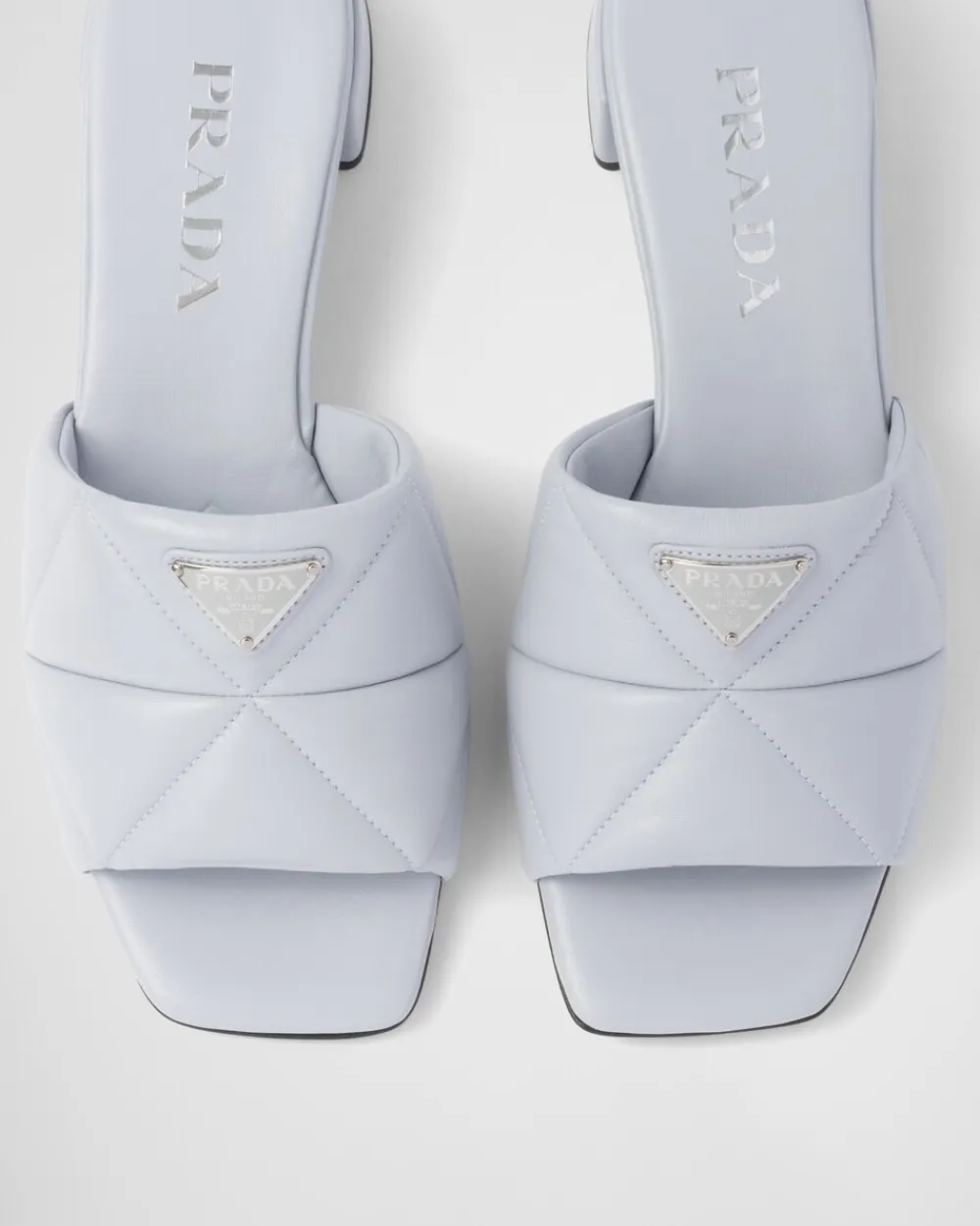 Mujer Prada PANTUFLAS Y CHINELAS^Sandalias De Napa Acolchada