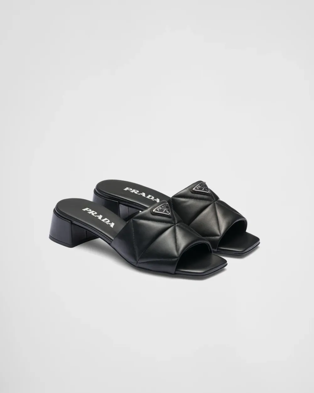 Mujer Prada PANTUFLAS Y CHINELAS^Sandalias De Napa Acolchada