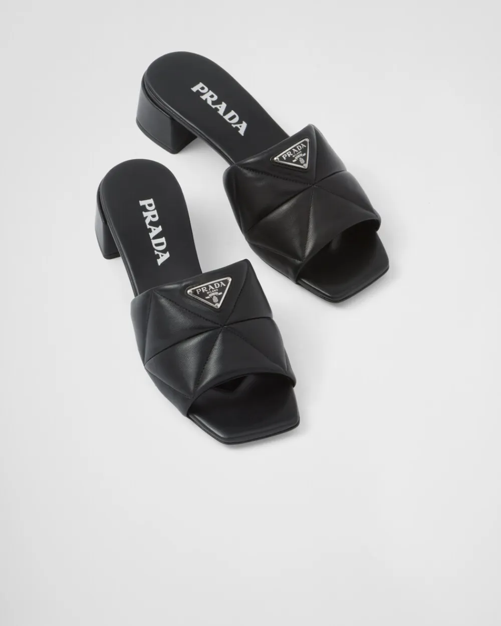 Mujer Prada PANTUFLAS Y CHINELAS^Sandalias De Napa Acolchada