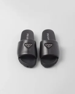Hombre Prada SANDALIAS^Sandalias De Napa Acolchada
