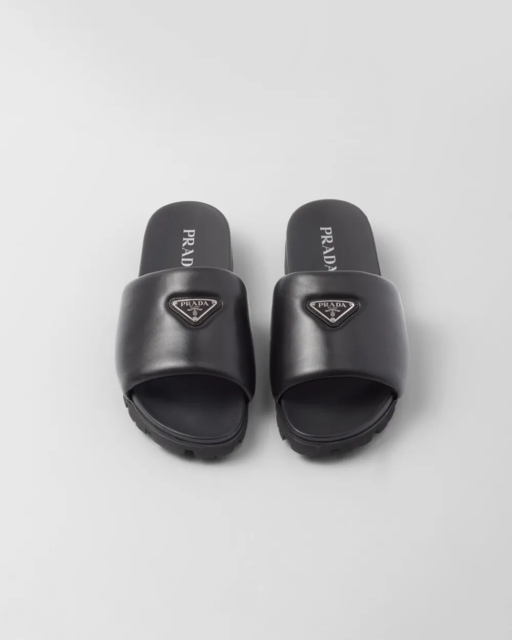 Hombre Prada SANDALIAS^Sandalias De Napa Acolchada