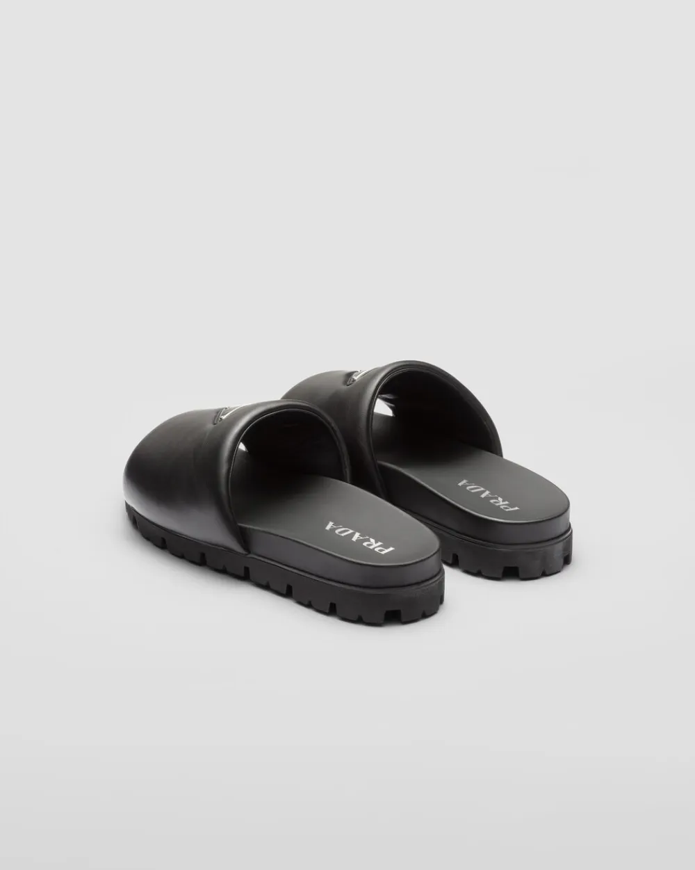 Hombre Prada SANDALIAS^Sandalias De Napa Acolchada
