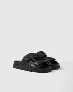 Mujer Prada PANTUFLAS Y CHINELAS^Sandalias De Napa Acolchadas