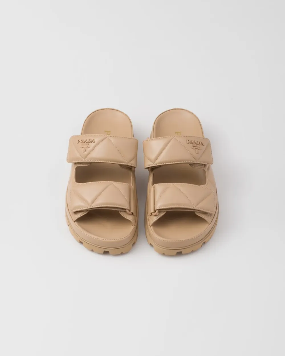 Mujer Prada PANTUFLAS Y CHINELAS^Sandalias De Napa Acolchadas