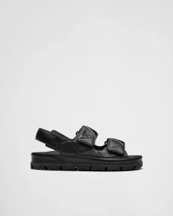 Mujer Prada SANDALIAS^Sandalias De Napa Acolchadas