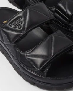 Mujer Prada SANDALIAS^Sandalias De Napa Acolchadas