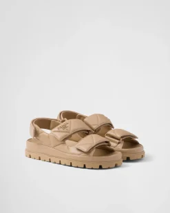 Mujer Prada SANDALIAS^Sandalias De Napa Acolchadas