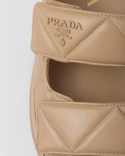 Mujer Prada SANDALIAS^Sandalias De Napa Acolchadas