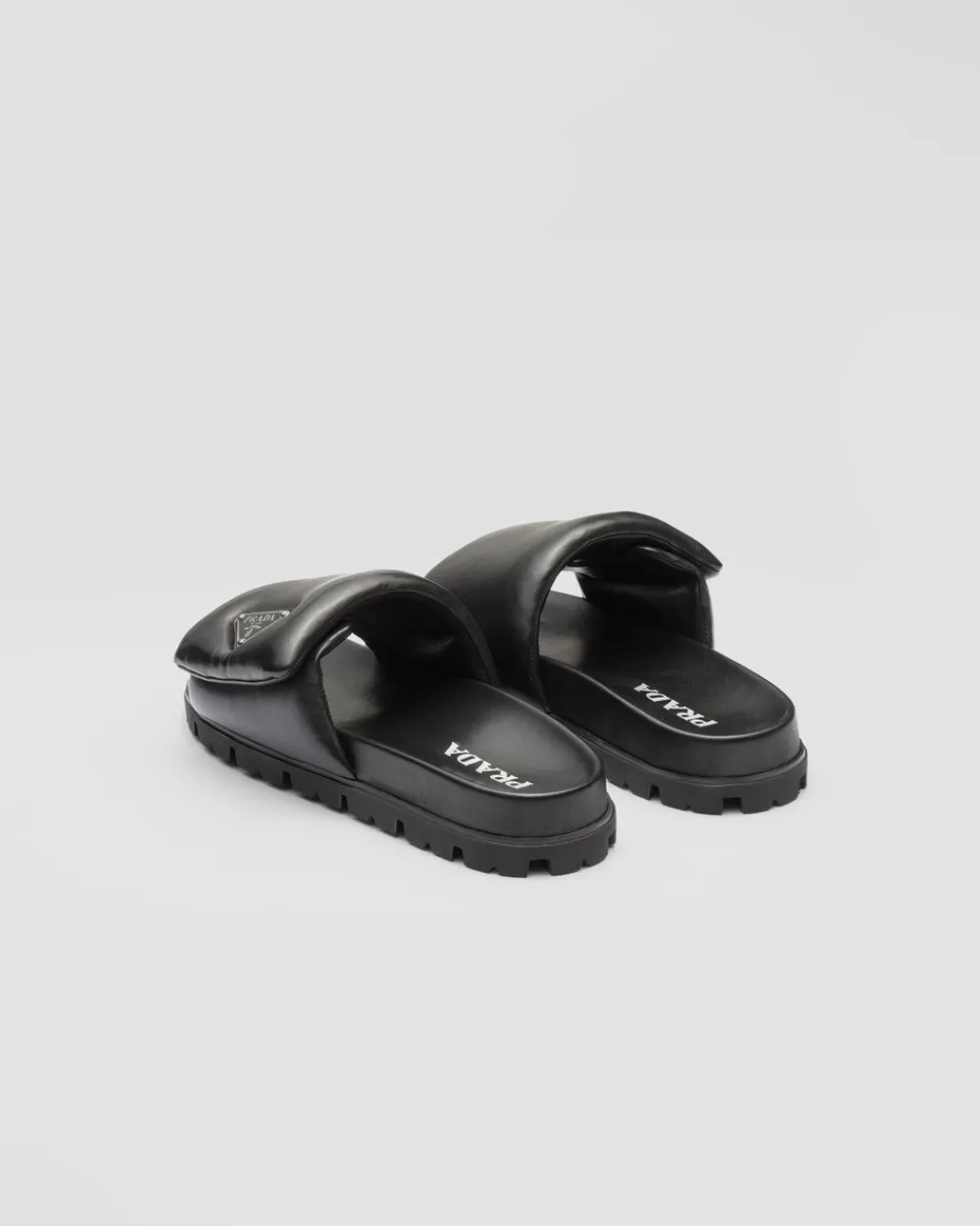 Mujer Prada PANTUFLAS Y CHINELAS^Sandalias De Napa Acolchada Soft