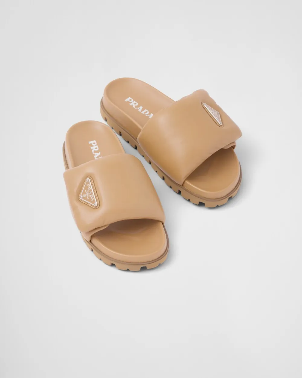Mujer Prada PANTUFLAS Y CHINELAS^Sandalias De Napa Acolchada Soft