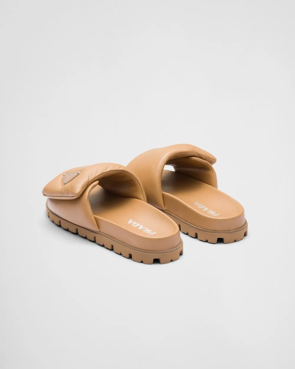 Mujer Prada PANTUFLAS Y CHINELAS^Sandalias De Napa Acolchada Soft