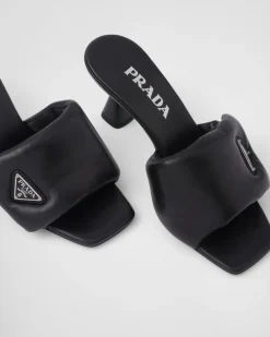 Mujer Prada PANTUFLAS Y CHINELAS^Sandalias De Napa Acolchada Soft