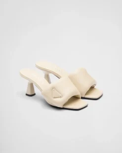 Mujer Prada PANTUFLAS Y CHINELAS^Sandalias De Napa Acolchada Soft