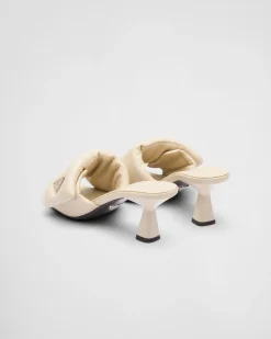 Mujer Prada PANTUFLAS Y CHINELAS^Sandalias De Napa Acolchada Soft