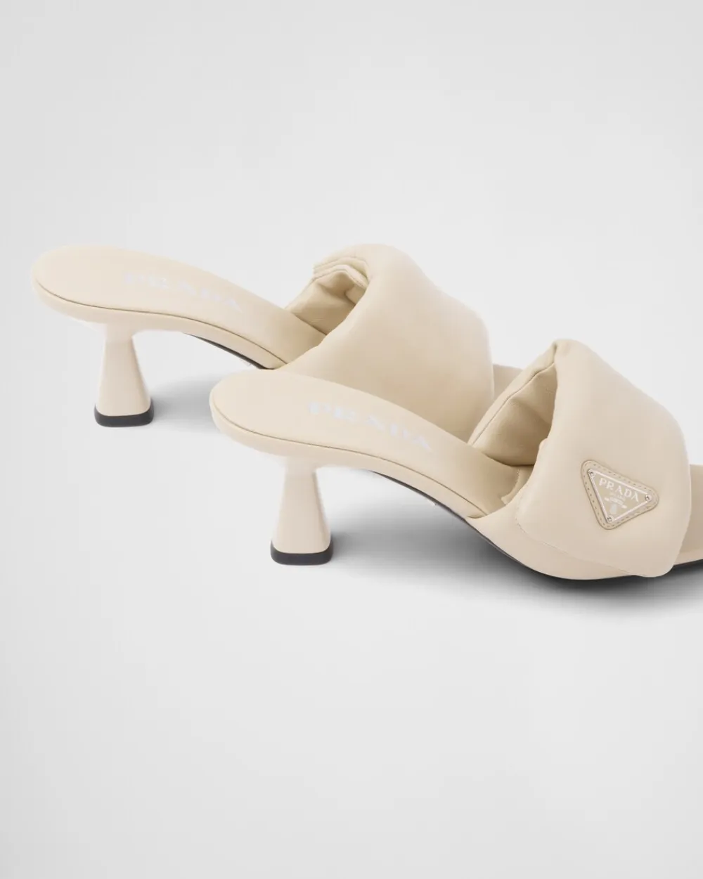 Mujer Prada PANTUFLAS Y CHINELAS^Sandalias De Napa Acolchada Soft