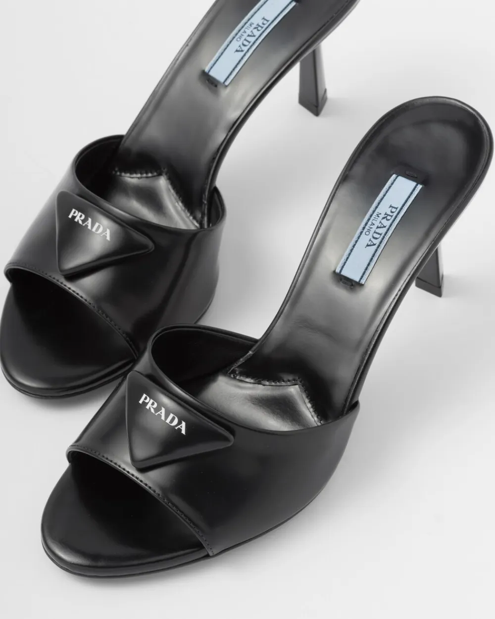 Mujer Prada PANTUFLAS Y CHINELAS^Sandalias De Piel Cepillada