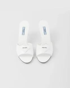 Mujer Prada PANTUFLAS Y CHINELAS^Sandalias De Piel Cepillada