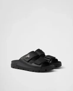 Hombre Prada SANDALIAS^Sandalias De Piel Con Tira