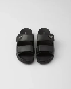 Hombre Prada SANDALIAS^Sandalias De Piel Con Tira