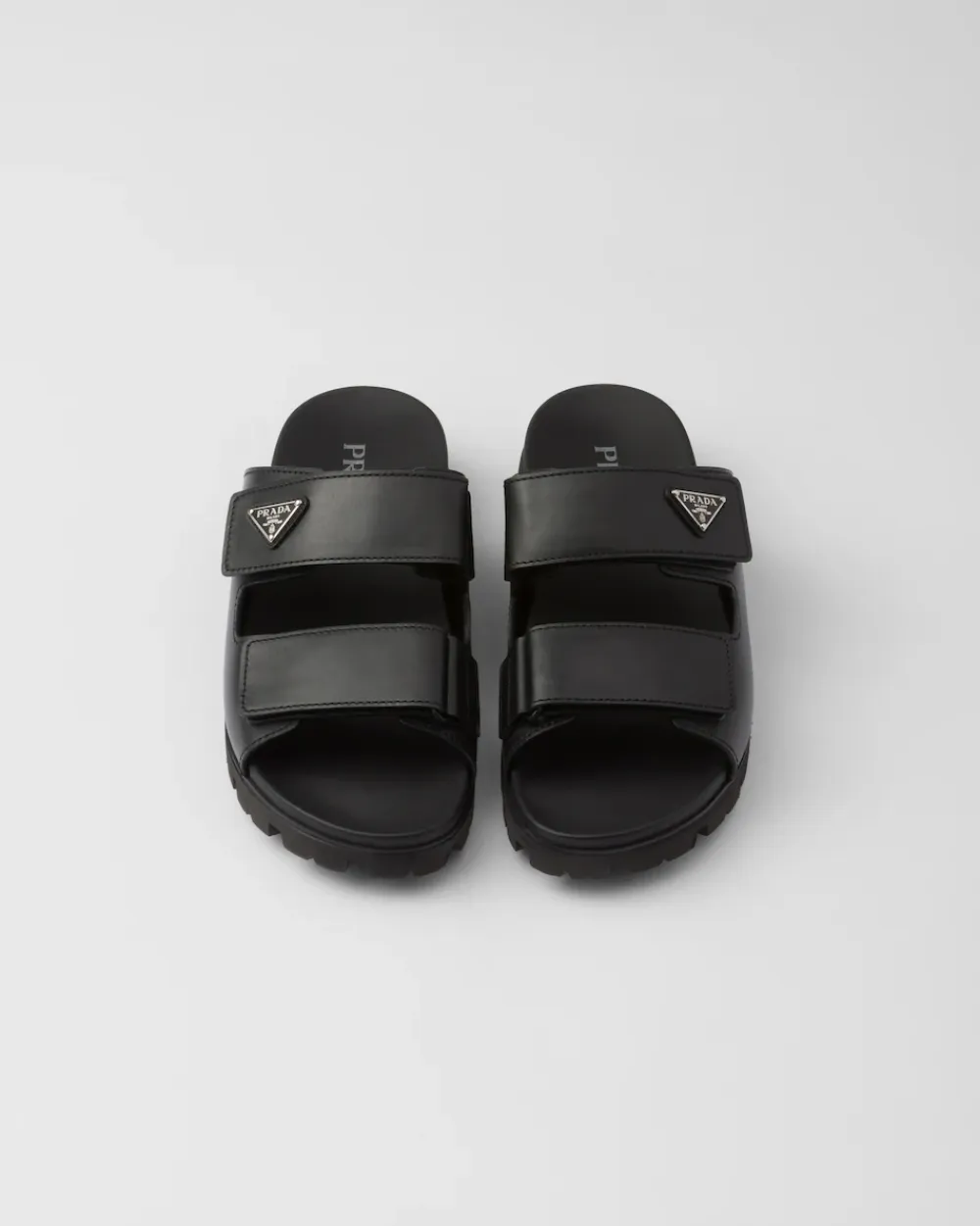 Hombre Prada SANDALIAS^Sandalias De Piel Con Tira