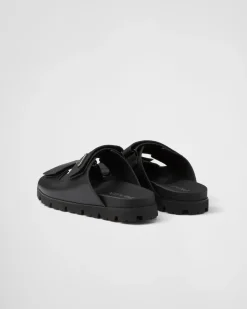 Hombre Prada SANDALIAS^Sandalias De Piel Con Tira