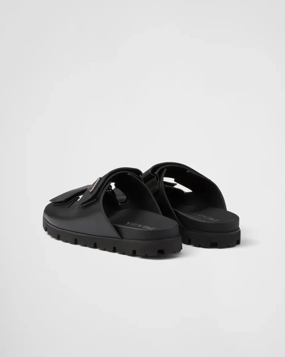 Hombre Prada SANDALIAS^Sandalias De Piel Con Tira