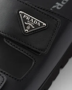 Hombre Prada SANDALIAS^Sandalias De Piel Con Tira