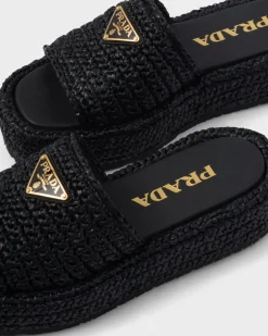 Mujer Prada PANTUFLAS Y CHINELAS^Sandalias De Plataforma De Croché