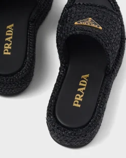 Mujer Prada PANTUFLAS Y CHINELAS^Sandalias De Plataforma De Croché