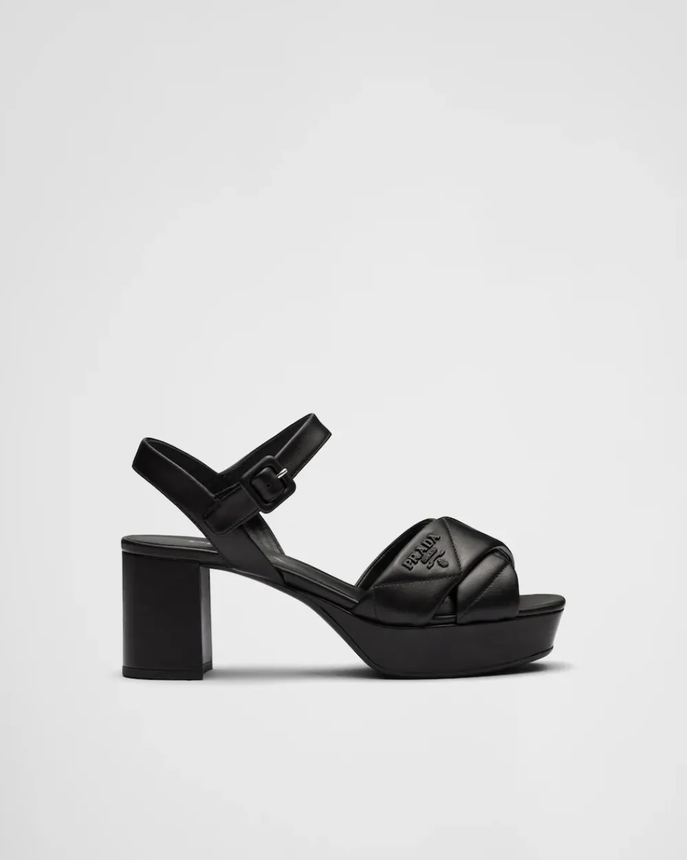 Mujer Prada SANDALIAS^Sandalias De Plataforma De Napa Acolchada