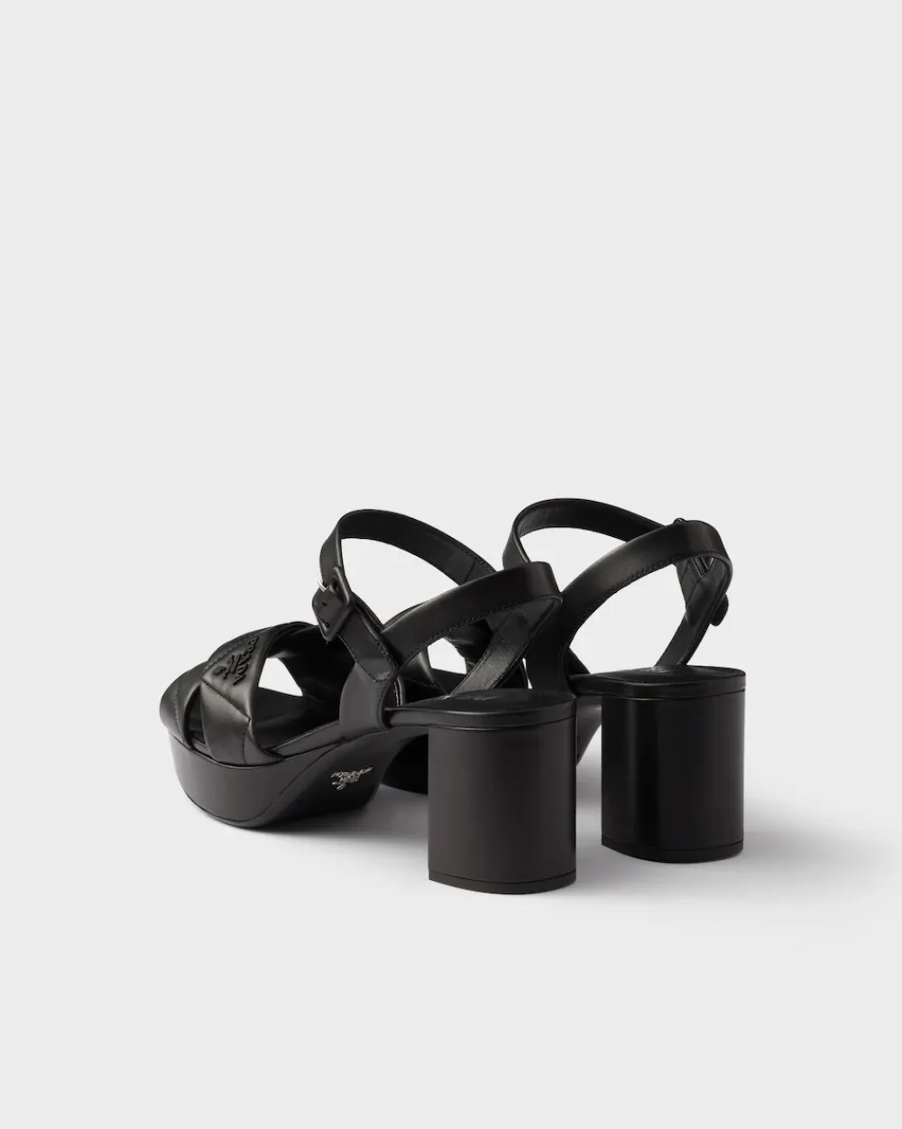 Mujer Prada SANDALIAS^Sandalias De Plataforma De Napa Acolchada