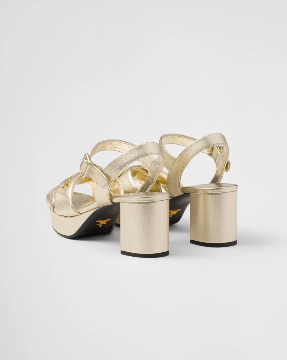 Mujer Prada SANDALIAS^Sandalias De Plataforma De Napa Acolchada