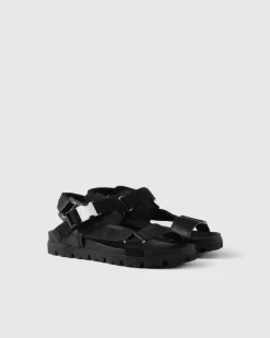 Hombre Prada SANDALIAS^Sandalias Deportivas De Piel Y Re-nylon