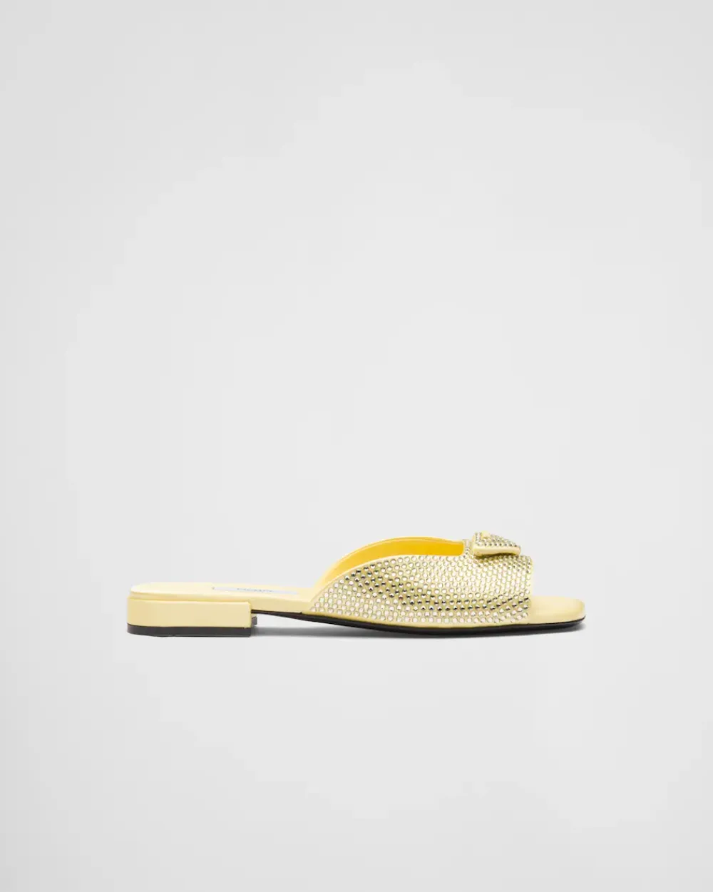 Mujer Prada PANTUFLAS Y CHINELAS^Sandalias De Satén Con Cristales