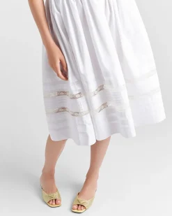 Mujer Prada PANTUFLAS Y CHINELAS^Sandalias De Satén Con Cristales