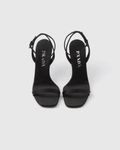 Mujer Prada SANDALIAS^Sandalias De Satén De Tacón Alto