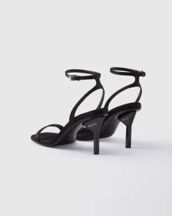 Mujer Prada SANDALIAS^Sandalias De Satén De Tacón Alto