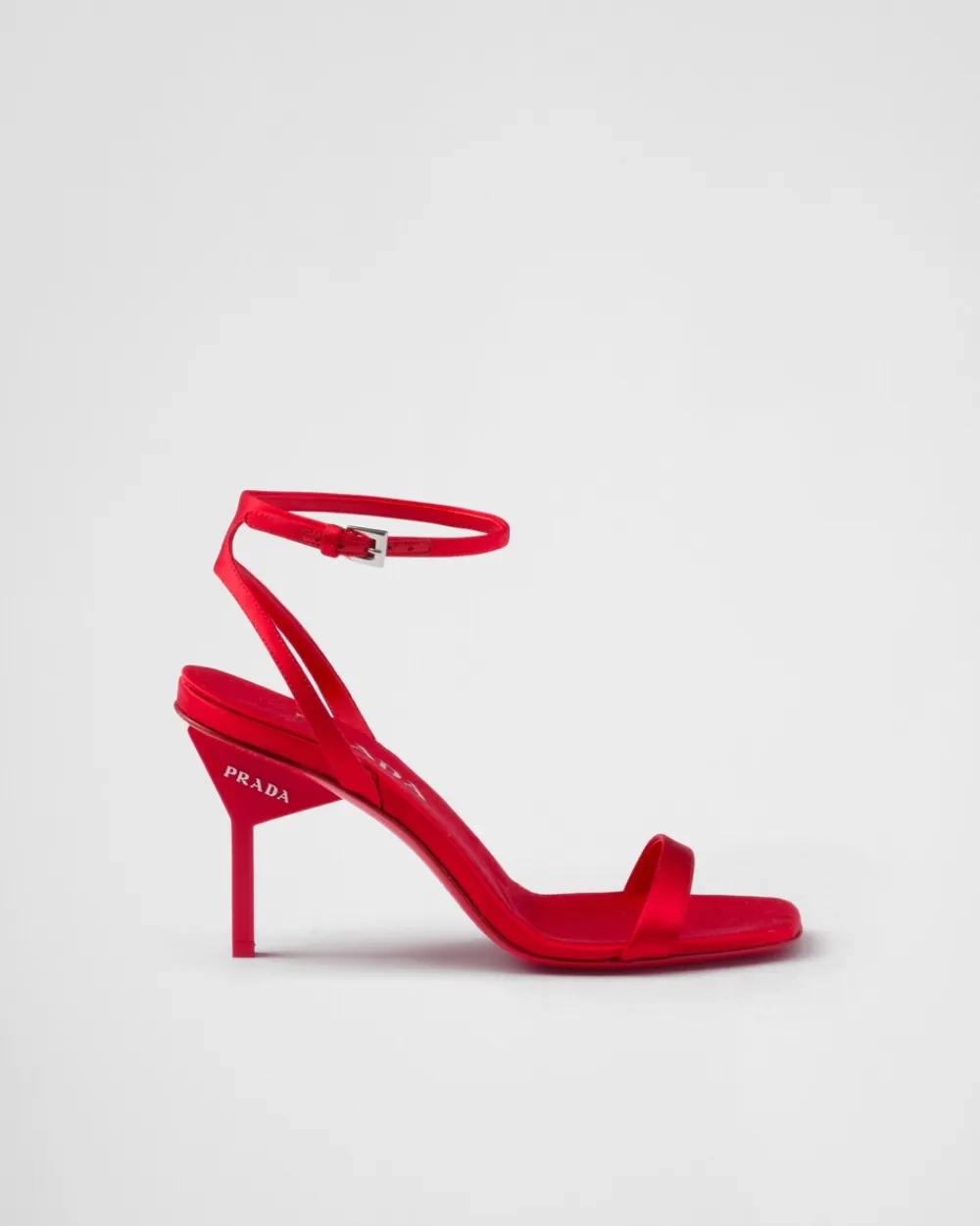 Mujer Prada SANDALIAS^Sandalias De Satén De Tacón Alto