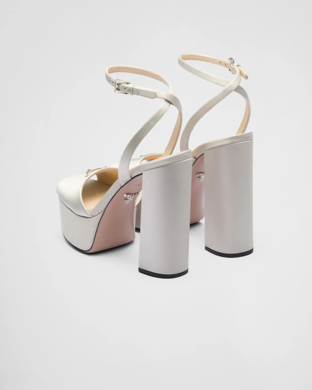 Mujer Prada SANDALIAS^Sandalias De Satén De Tacón Alto