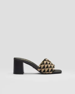 Mujer Prada PANTUFLAS Y CHINELAS^Sandalias De Tejido Bordado