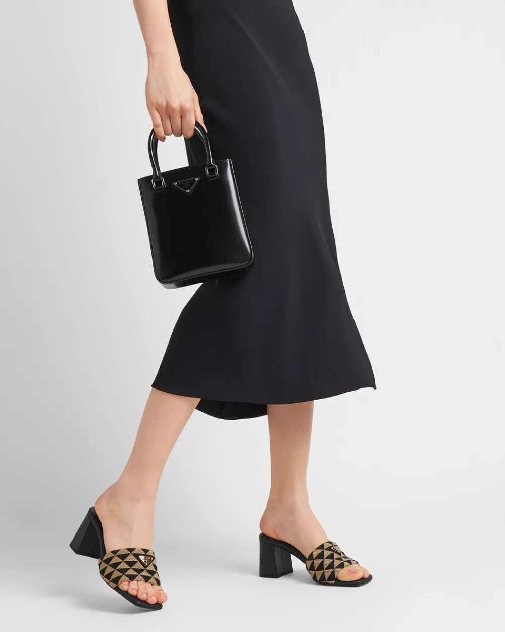 Mujer Prada PANTUFLAS Y CHINELAS^Sandalias De Tejido Bordado